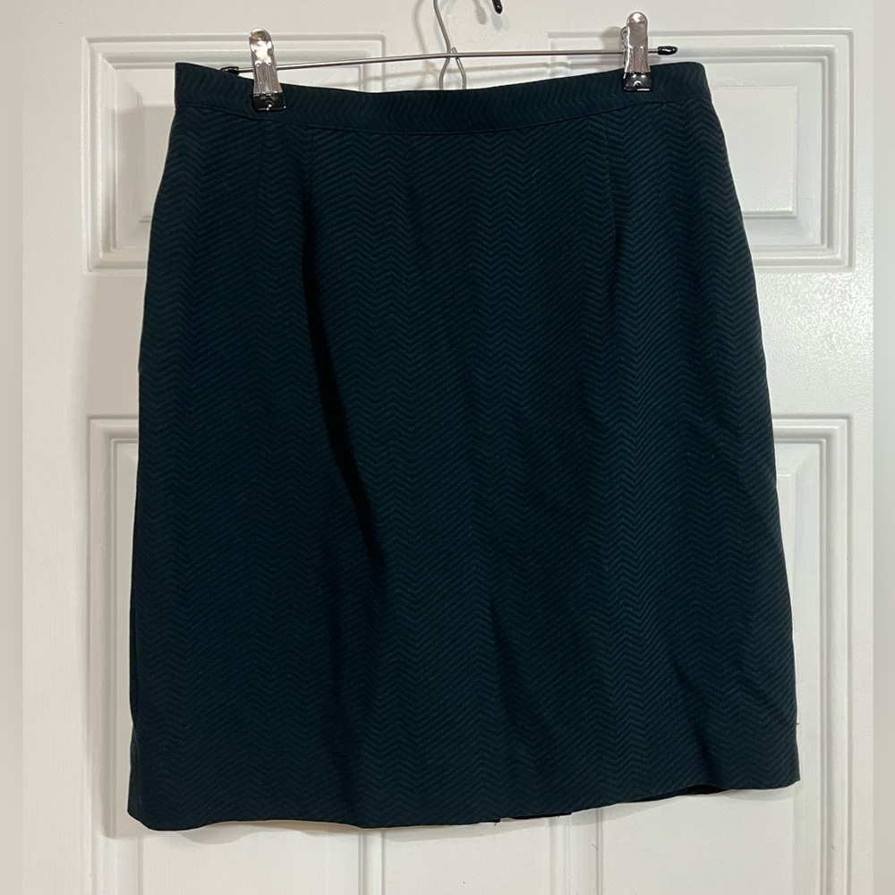 Vintage Giorgio Armani Le Collezioni Wool Skirt 30 Waist Herringbone Italy